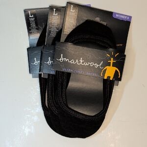 NWT 3-Pair Smartwool Secret Sleuth II No-Show Line Socks Sz Large Choc Brown NEW